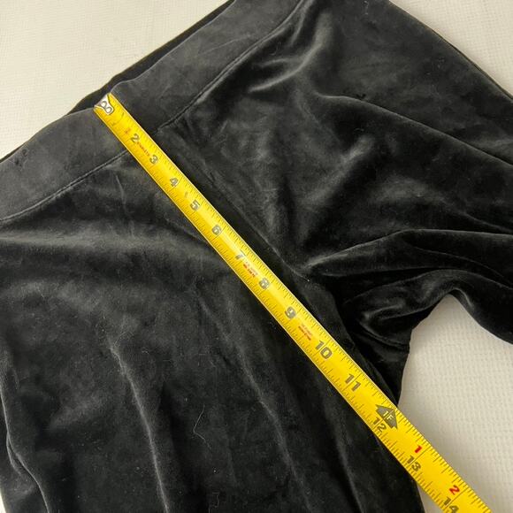 Talbots Black Velour Pull on Pants Stretch Leggings Women Size Medium NEW - Picture 4 of 10